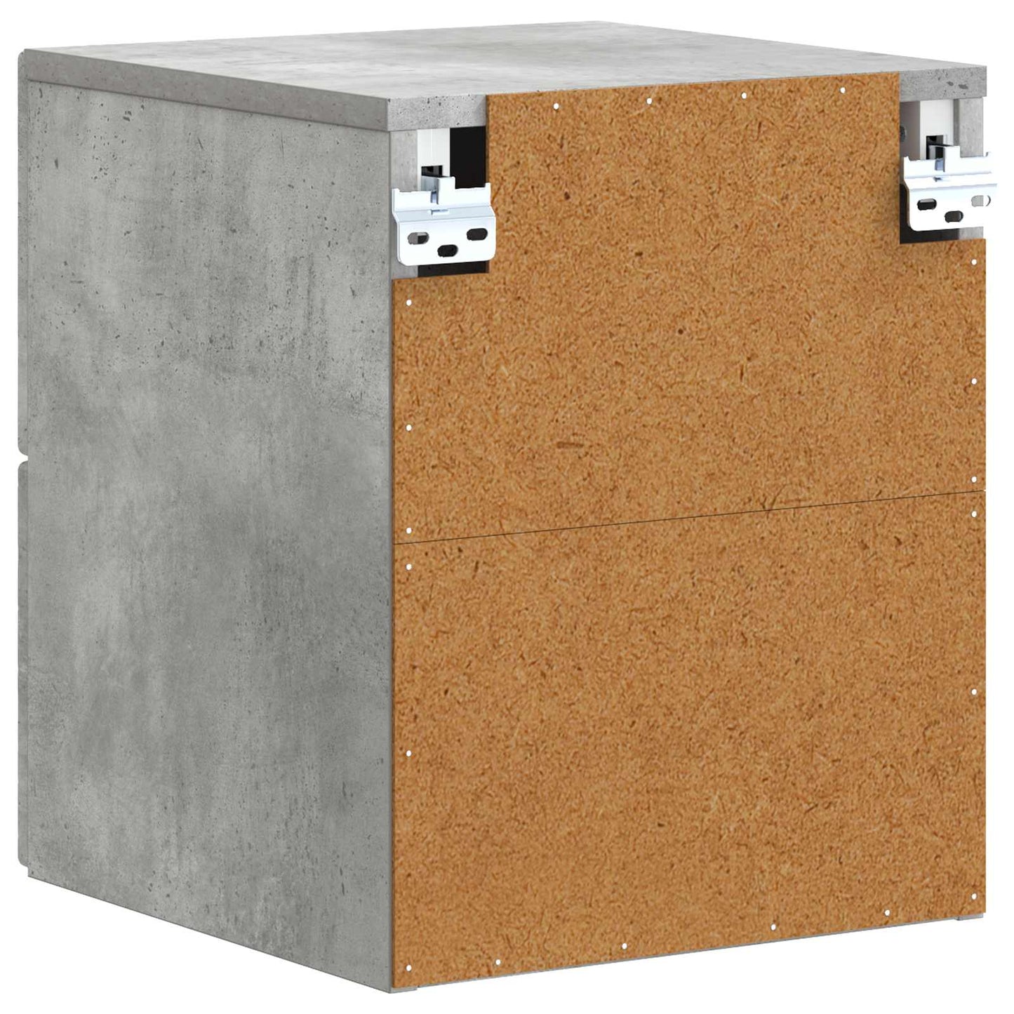 Wall-Mounted Bedside Cabinet Concrete Grey 34.5 x 33 x 40 cm