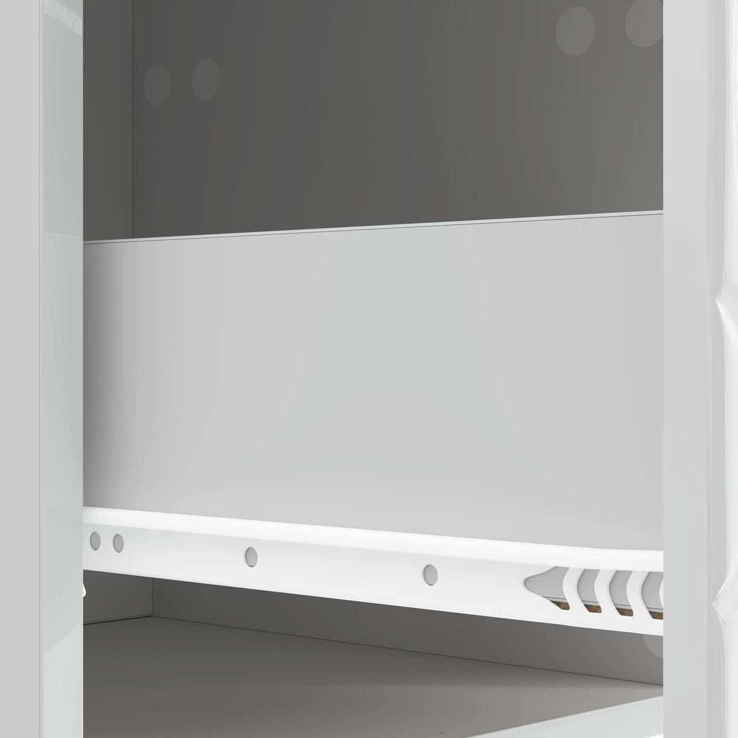 Wall-Mounted Bedside Cabinet High Gloss White 34.5 x 33 x 40 cm