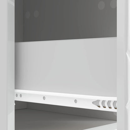 Wall-Mounted Bedside Cabinet High Gloss White 34.5 x 33 x 40 cm