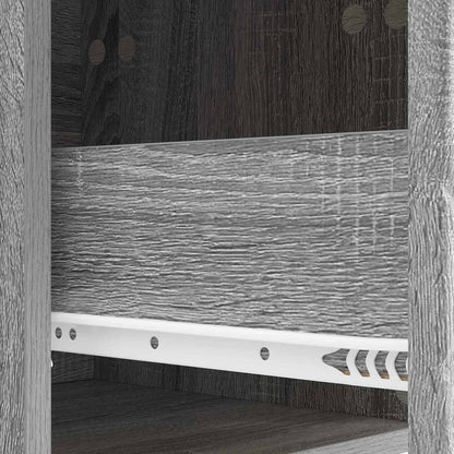 Wall-Mounted Bedside Cabinet Grey Sonoma 34.5 x 33 x 40 cm