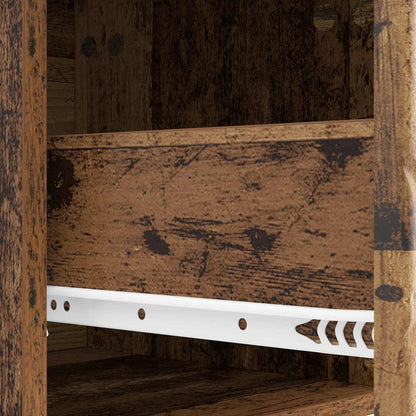 Wall-Mounted Bedside Cabinet Old wood 34.5 x 33 x 40 cm