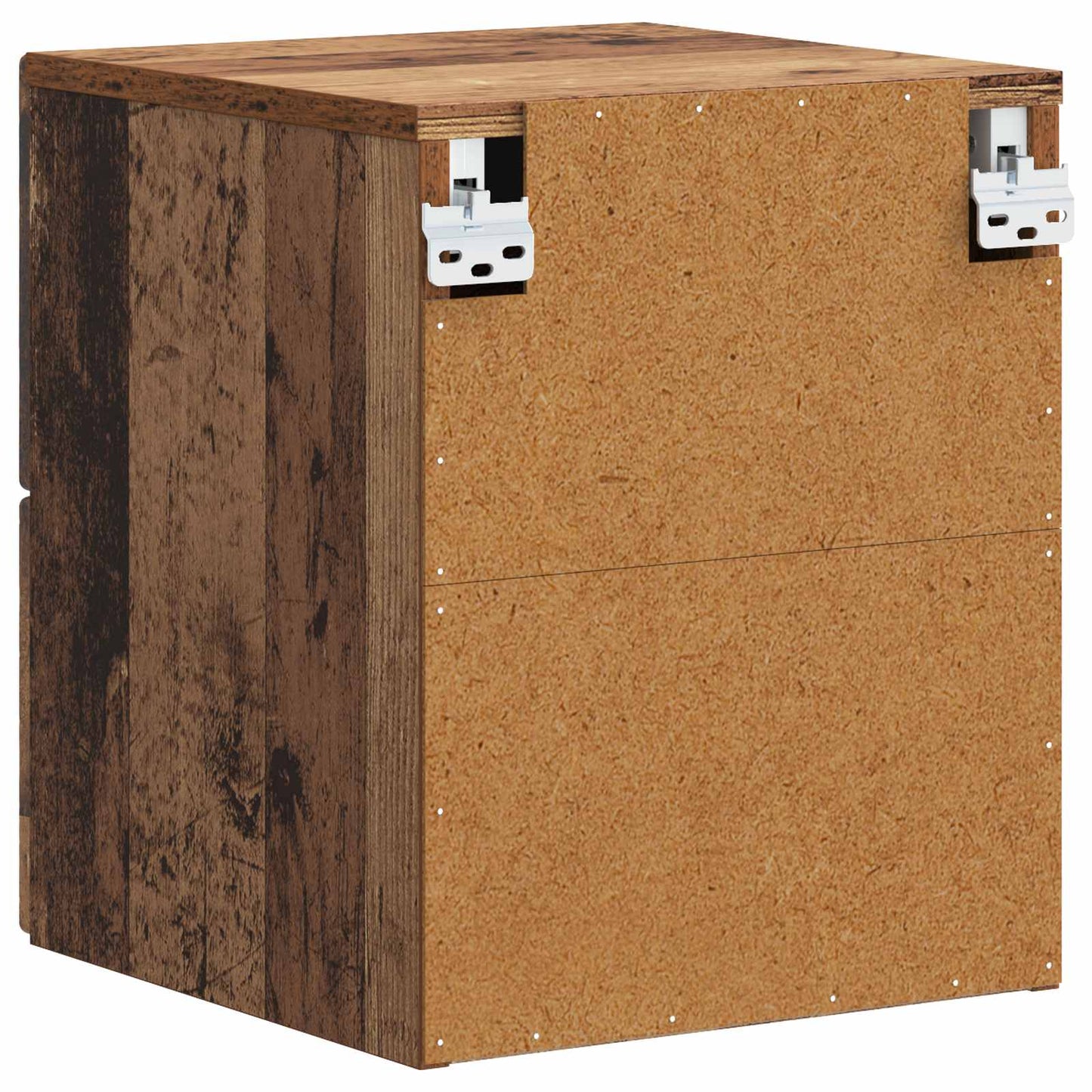 Wall-Mounted Bedside Cabinet Old wood 34.5 x 33 x 40 cm