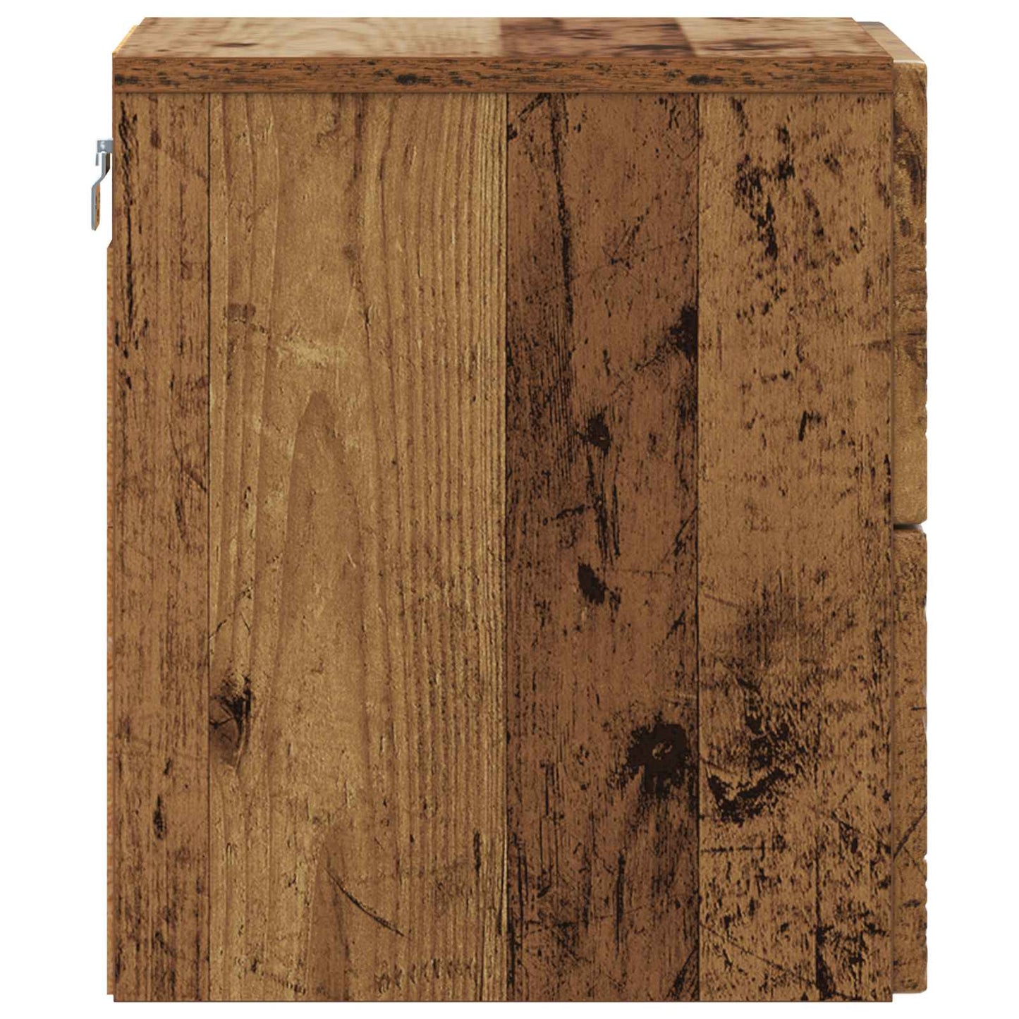 Wall-Mounted Bedside Cabinet Old wood 34.5 x 33 x 40 cm