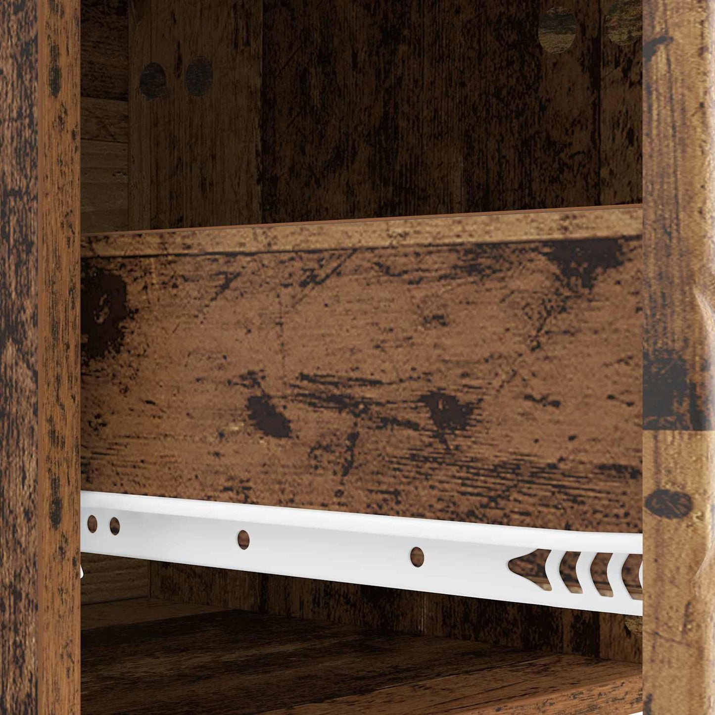 Wall-Mounted Bedside Cabinet 2 pcs Old wood 34.5 x 33 x 40 cm
