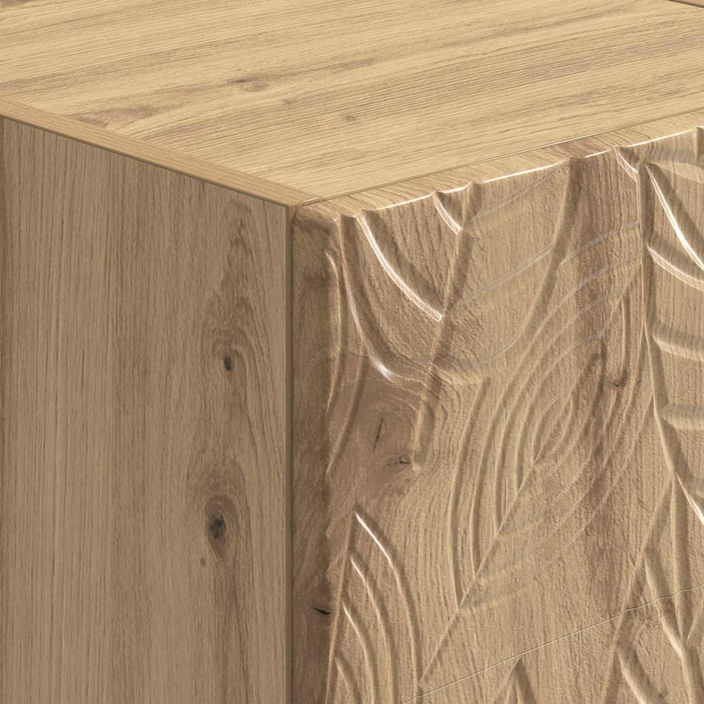 Wall-Mounted Bedside Cabinet Artisan Oak 34.5 x 33 x 40 cm