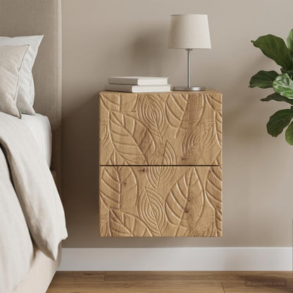Wall-Mounted Bedside Cabinet Artisan Oak 34.5 x 33 x 40 cm