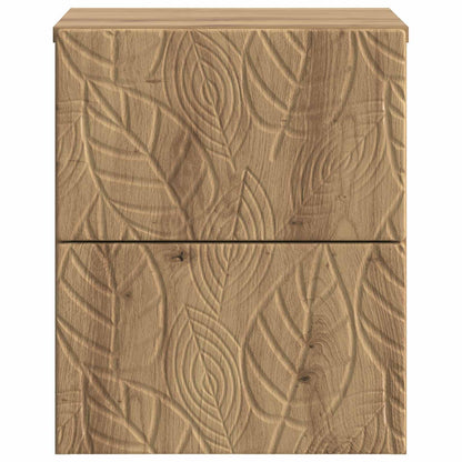 Wall-Mounted Bedside Cabinet Artisan Oak 34.5 x 33 x 40 cm