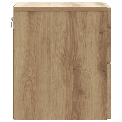 Wall-Mounted Bedside Cabinet Artisan Oak 34.5 x 33 x 40 cm