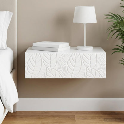 Wall-Mounted Side Table White 59 x 34.5 x 17 cm Engineered Wood