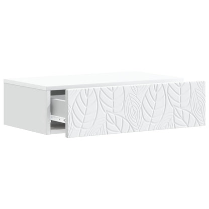 Wall-Mounted Side Table White 59 x 34.5 x 17 cm Engineered Wood