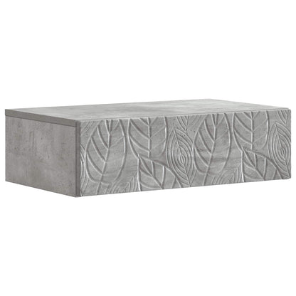Wall-Mounted Side Table Concrete Grey 59 x 34.5 x 17 cm