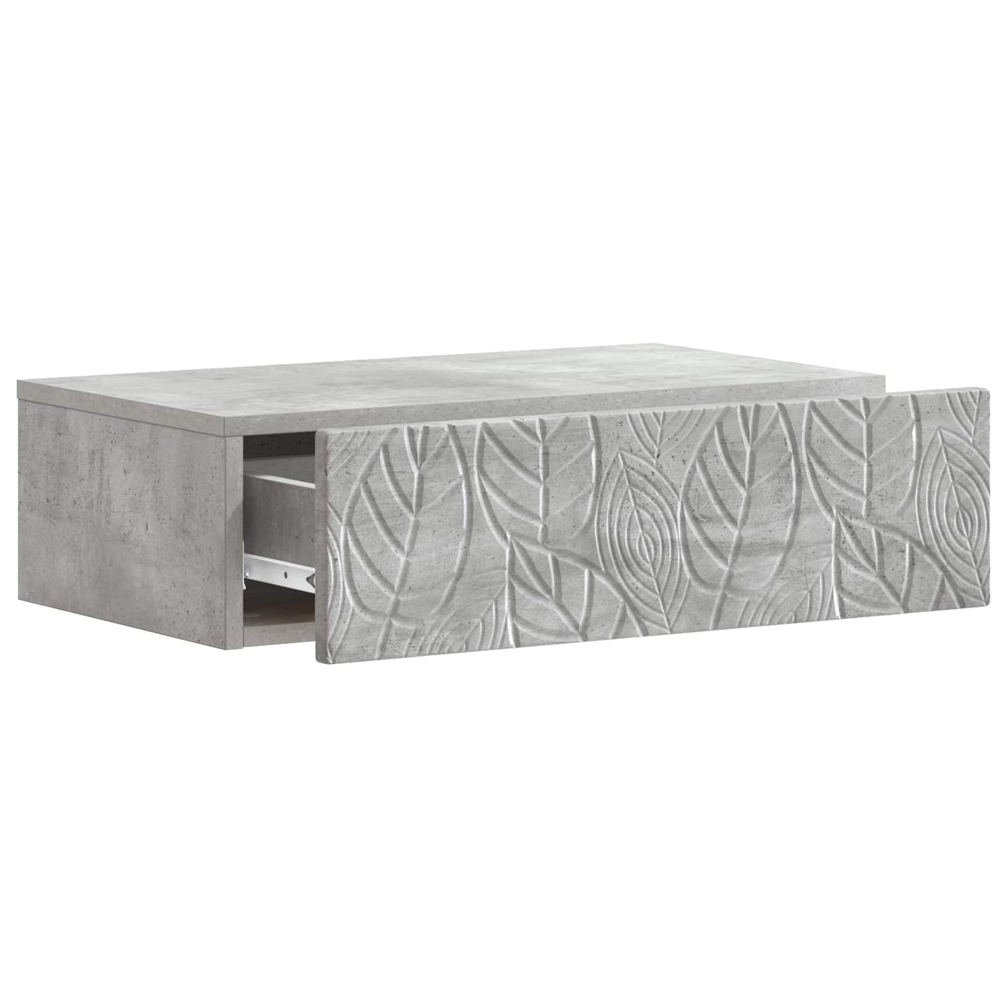 Wall-Mounted Side Table Concrete Grey 59 x 34.5 x 17 cm