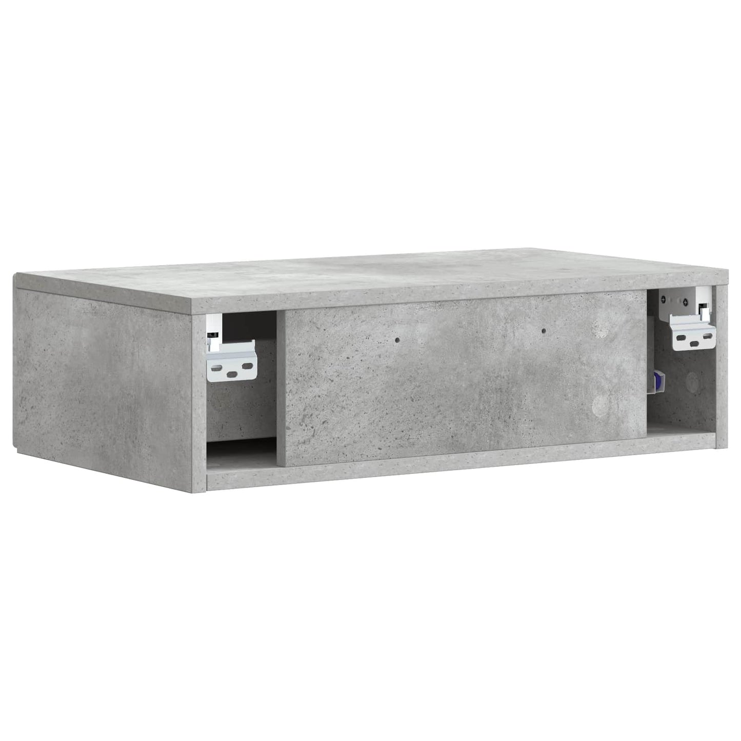 Wall-Mounted Side Table Concrete Grey 59 x 34.5 x 17 cm