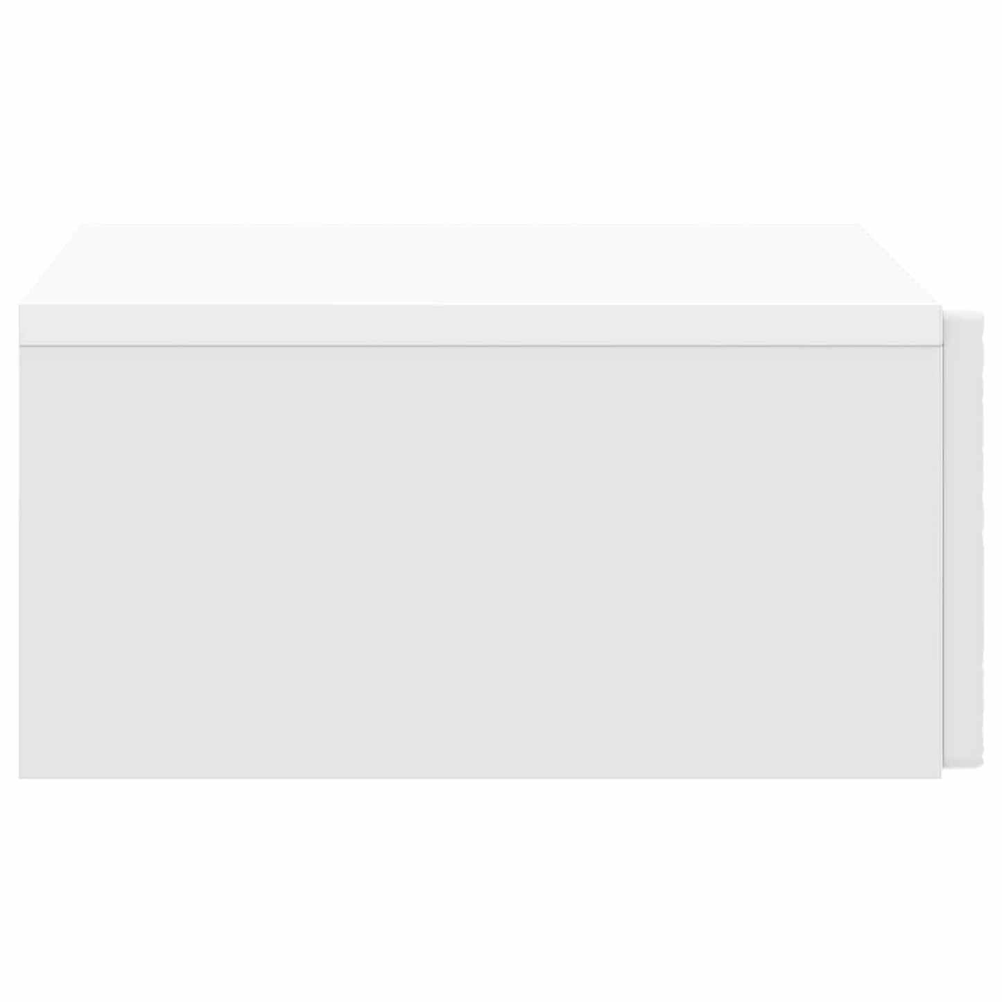 Wall-Mounted Side Table High Gloss White 59 x 34.5 x 17 cm