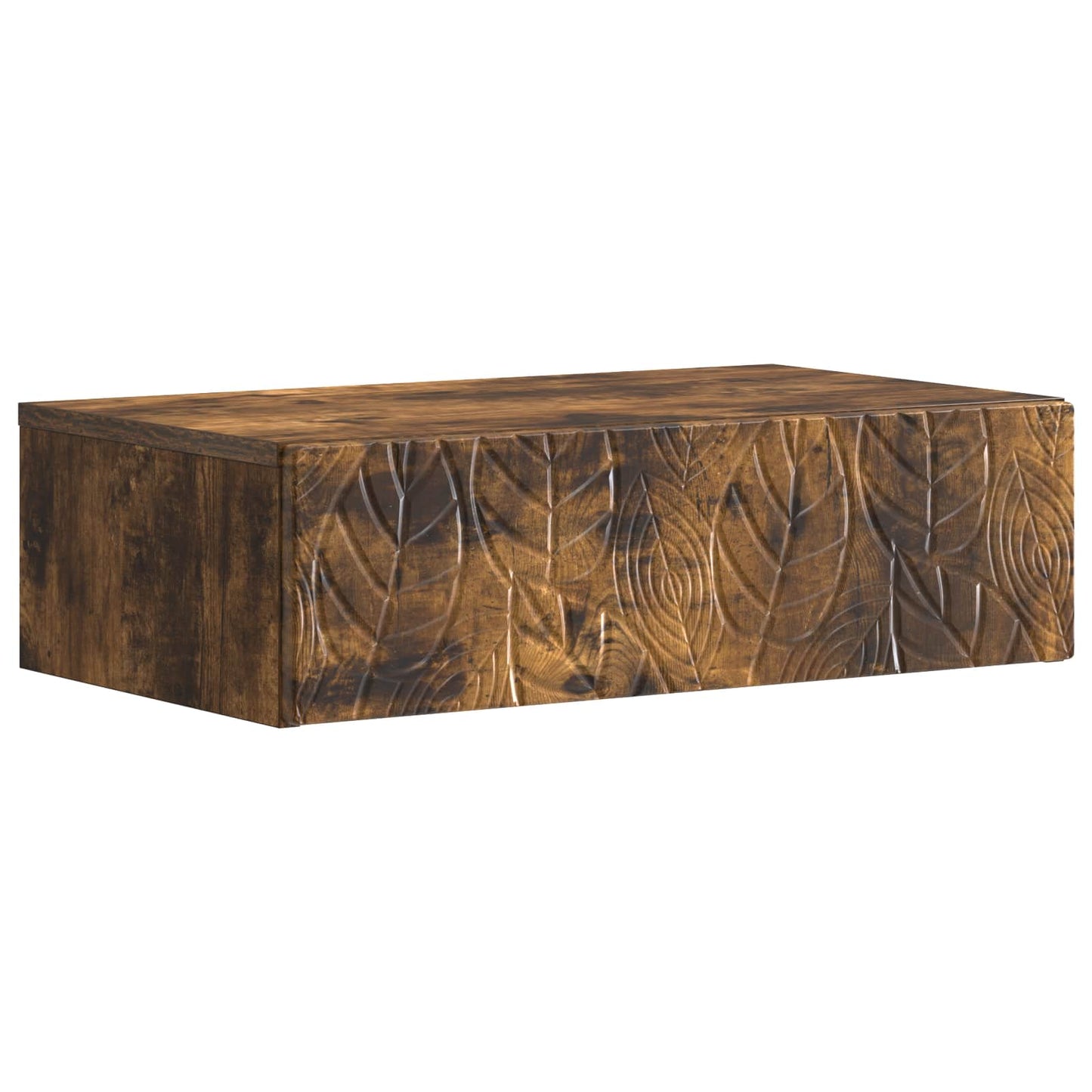 Wall-Mounted Side Table Smoked Oak 59 x 34.5 x 17 cm