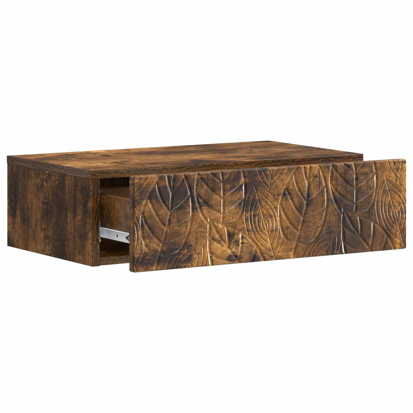 Wall-Mounted Side Table Smoked Oak 59 x 34.5 x 17 cm