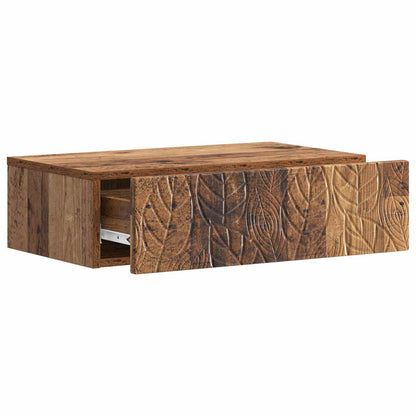 Wall-Mounted Side Table Old Wood 59 x 34.5 x 17 cm