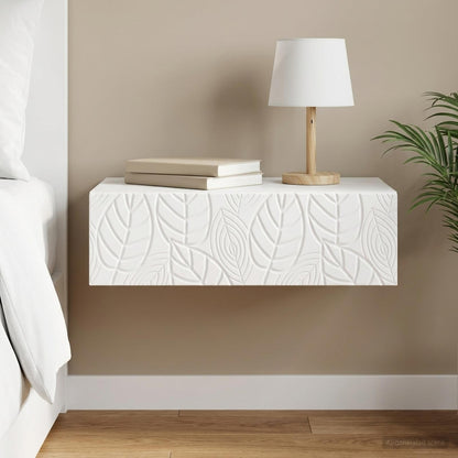 Wall-Mounted Side Table White 87.5 x 34.5 x 17 cm