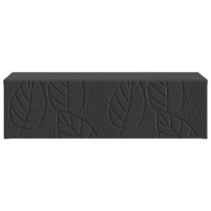 Wall-Mounted Side Table Black 87.5 x 34.5 x 17 cm