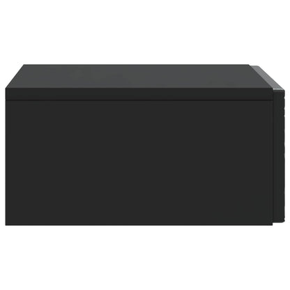 Wall-Mounted Side Table Black 87.5 x 34.5 x 17 cm
