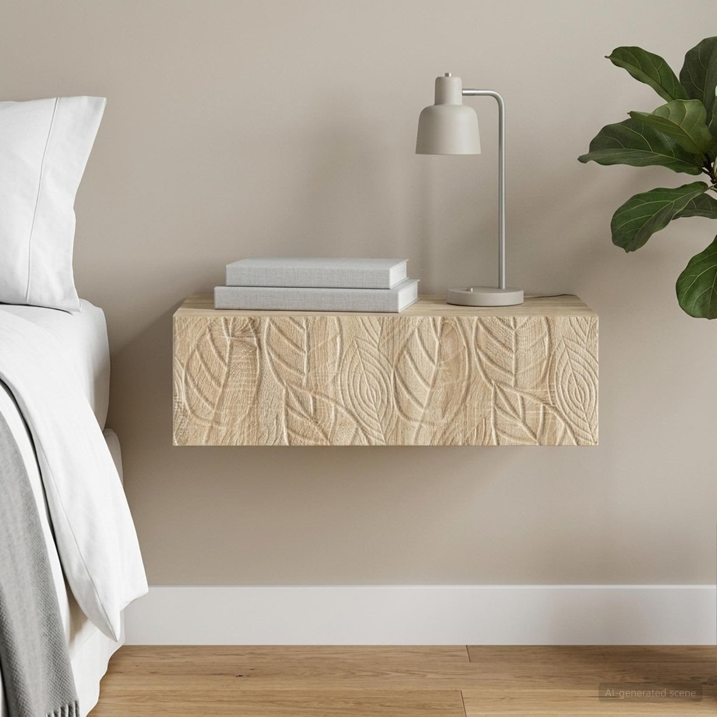 Wall-Mounted Side Table 87.5 x 34.5 x 17 cm Engineered Wood