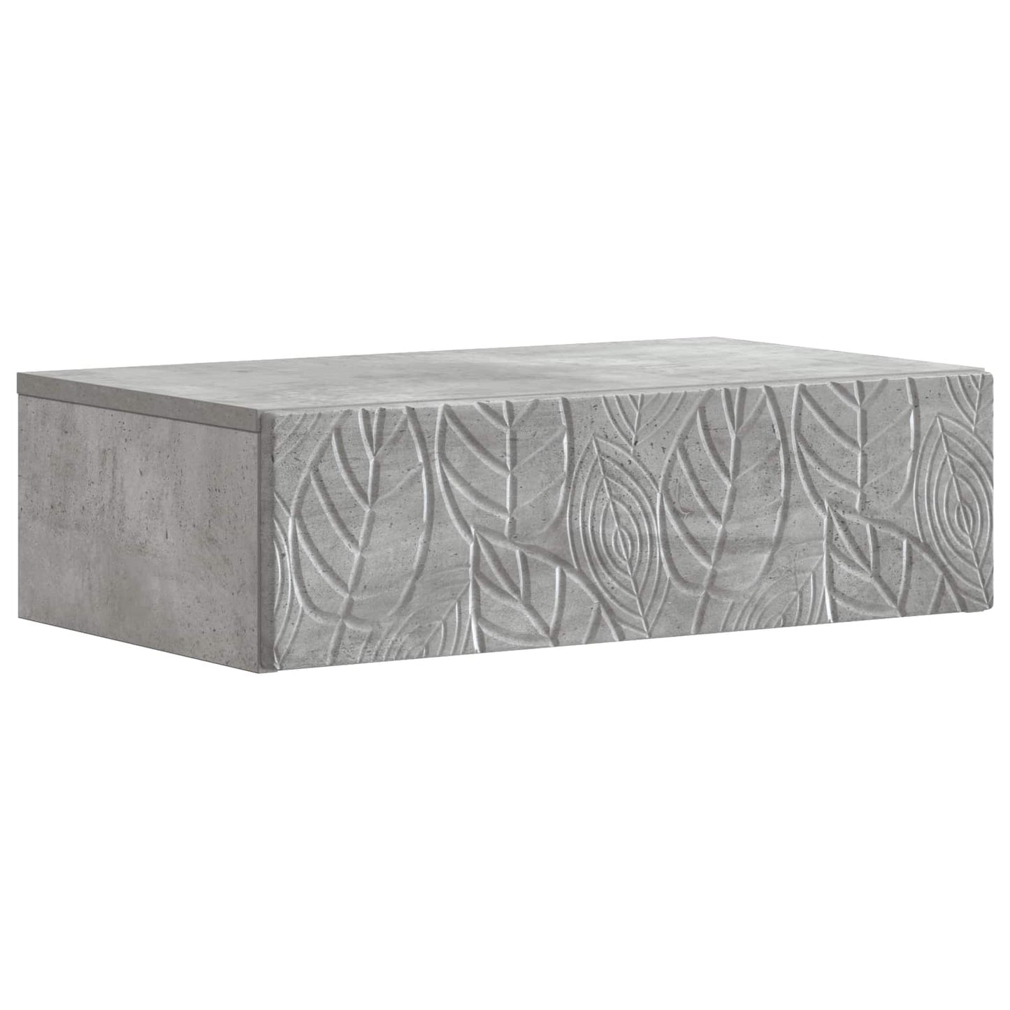 Wall-Mounted Side Table Concrete Grey 87.5 x 34.5 x 17 cm
