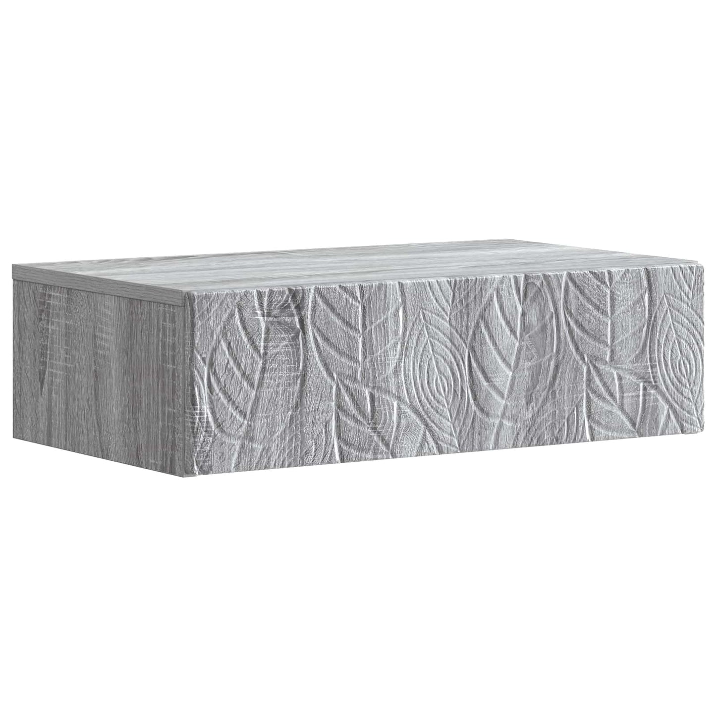 Wall-Mounted Side Table Grey Sonoma 87.5 x 34.5 x 17 cm
