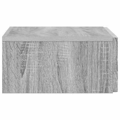 Wall-Mounted Side Table Grey Sonoma 87.5 x 34.5 x 17 cm