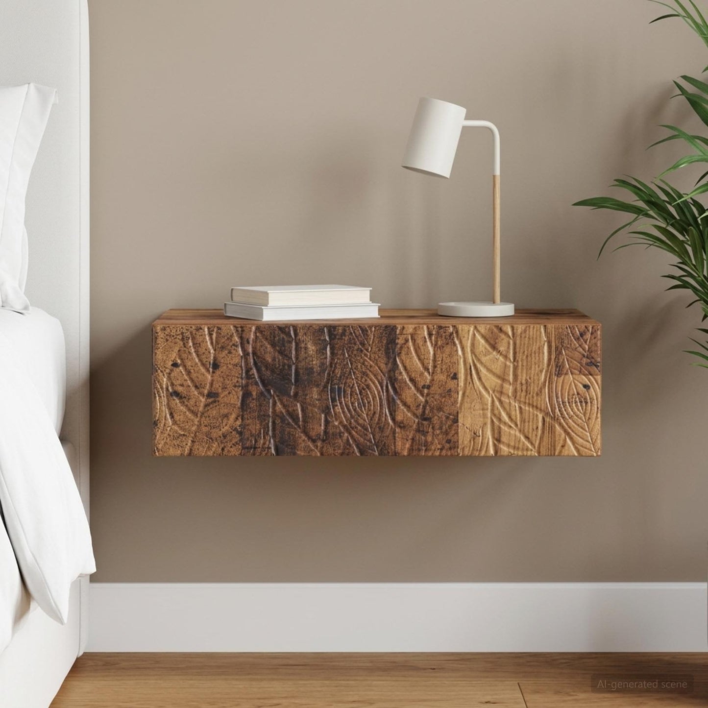 Wall-Mounted Side Table 87.5 x 34.5 x 17 cm Engineered Wood
