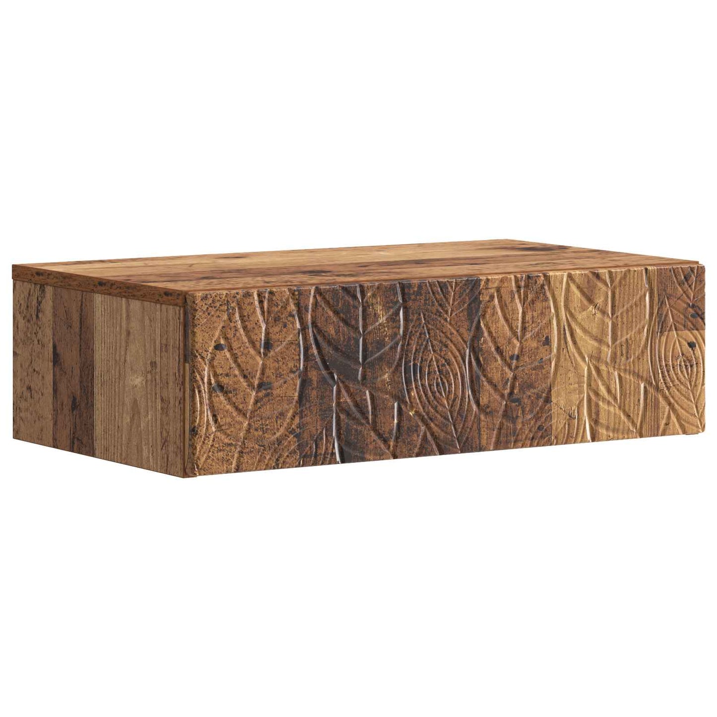 Wall-Mounted Side Table Old Wood 87.5 x 34.5 x 17 cm