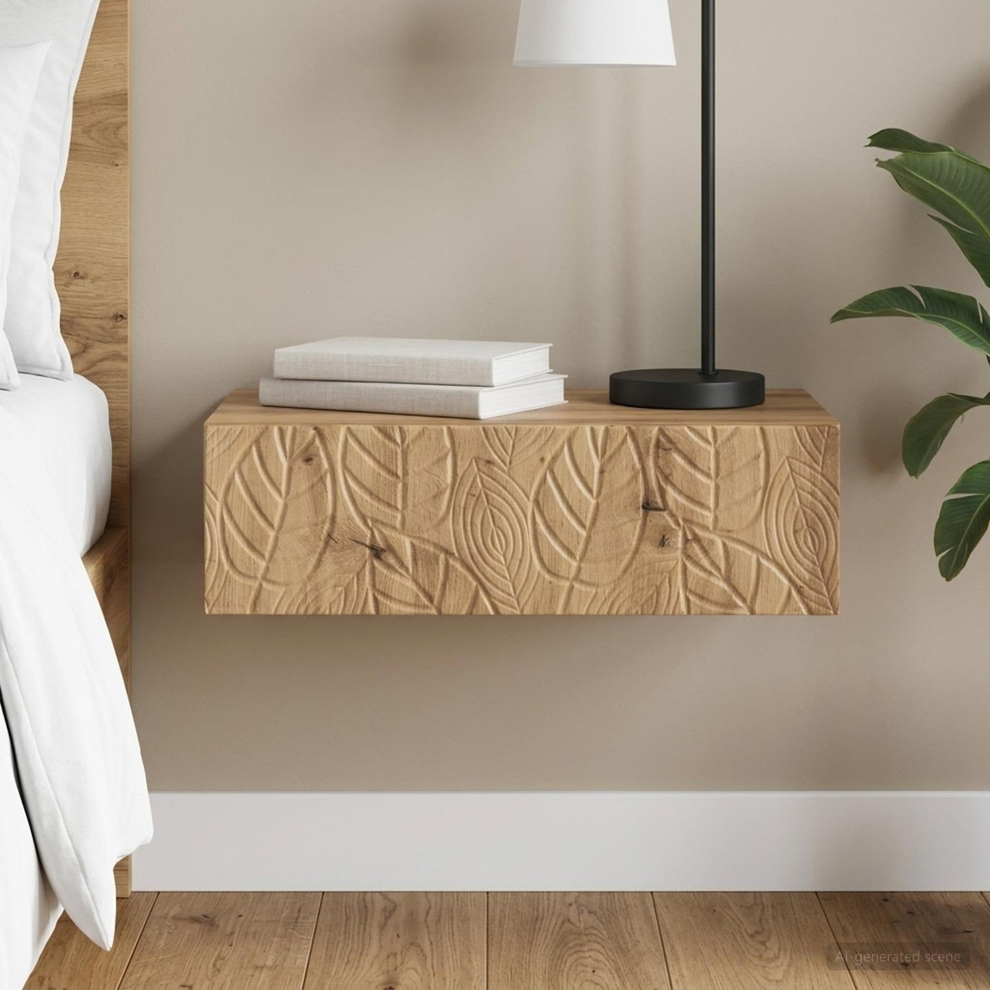 Wall-Mounted Side Table 87.5 x 34.5 x 17 cm Engineered Wood