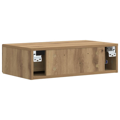 Wall-Mounted Side Table Artisan Oak 87.5 x 34.5 x 17 cm