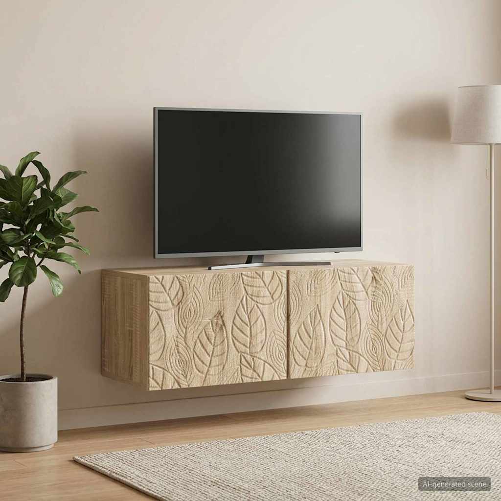 Wall-Mounted TV Cabinet 59.5 x 41 x 30 cm Sonoma Oak