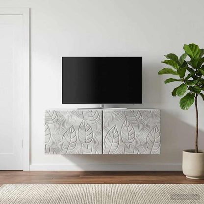 Wall-Mounted TV Cabinet 59.5 x 41 x 30 cm Concrete Grey