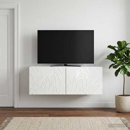 Wall-Mounted TV Cabinet 59.5 x 41 x 30 cm High Gloss White