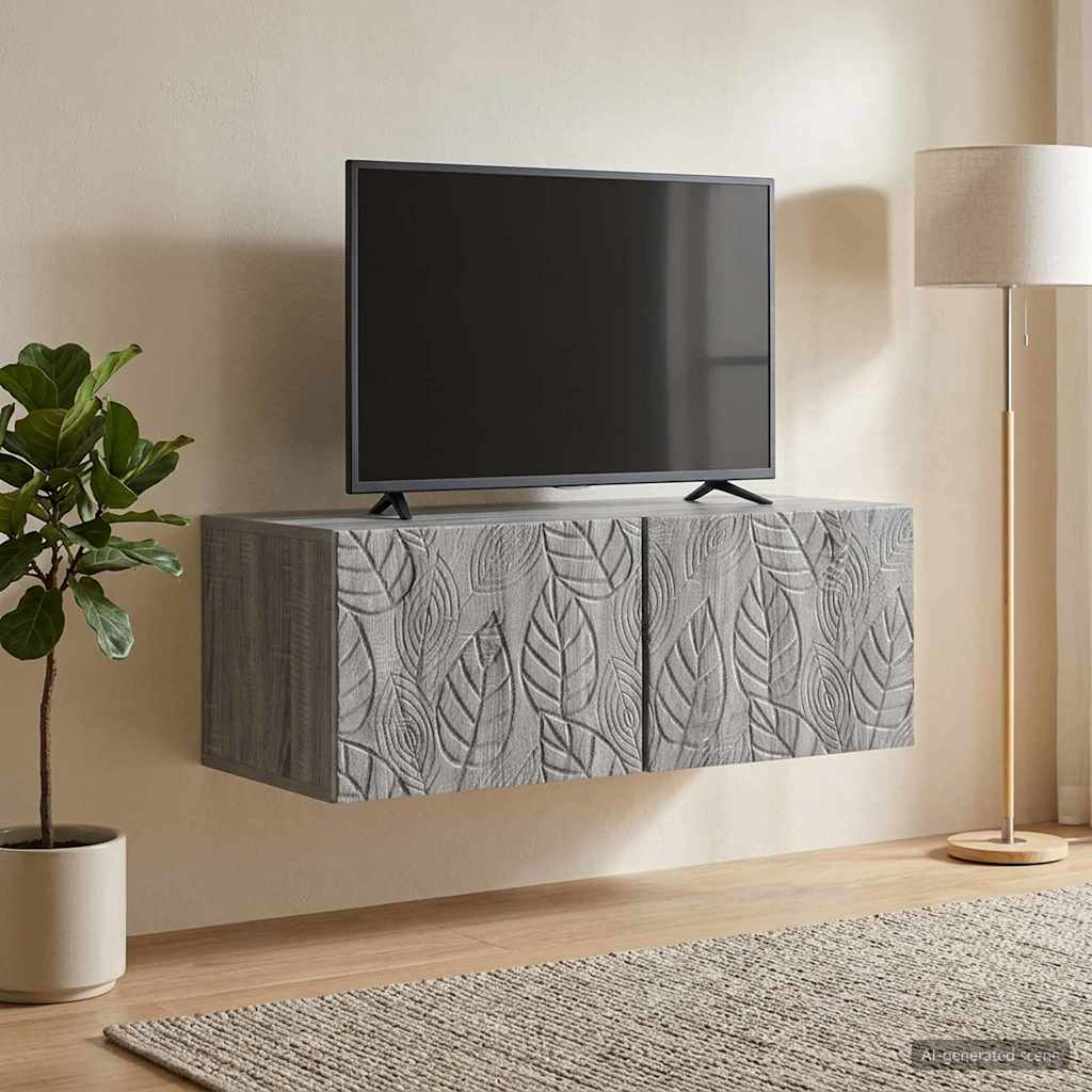 Wall-Mounted TV Cabinet 59.5 x 41 x 30 cm Grey Sonoma