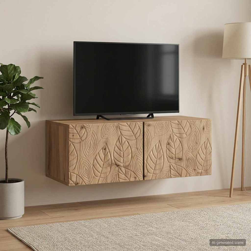 Wall-Mounted TV Cabinet 78.5 x 41 x 30 cm Artisan Oak