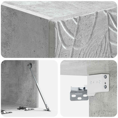 Wall-Mounted TV Cabinet 98 x 41 x 30 cm Concrete Grey