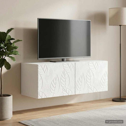 Wall-Mounted TV Cabinet 98 x 41 x 30 cm High Gloss White