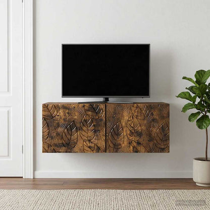 Wall-Mounted TV Cabinet 98 x 41 x 30 cm Smoked Oak