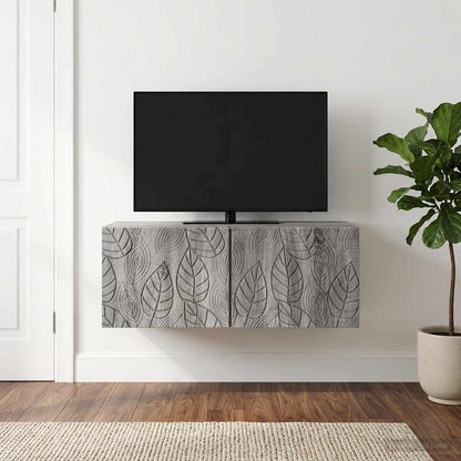 Wall-Mounted TV Cabinet 98 x 41 x 30 cm Grey Sonoma