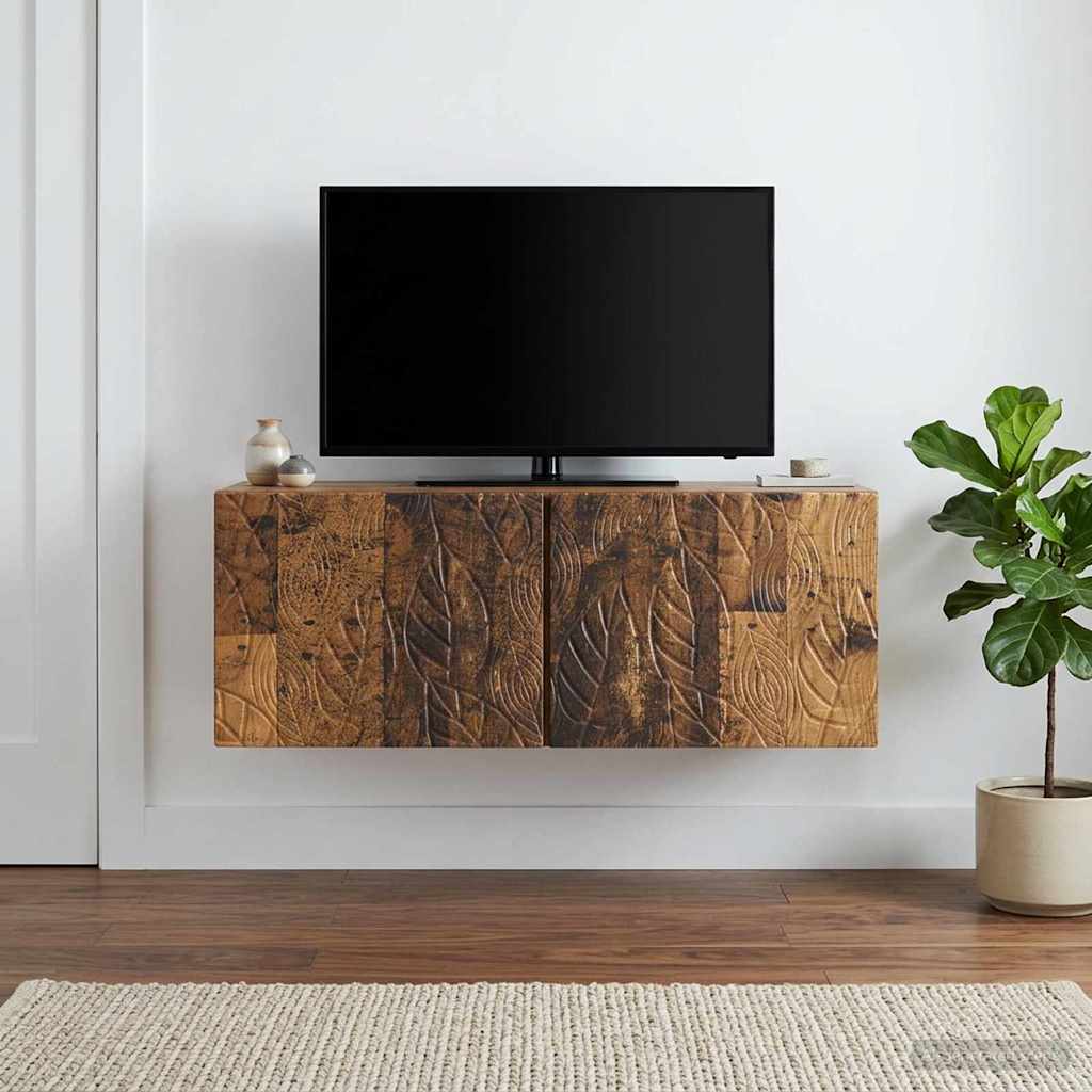 Wall-Mounted TV Cabinet 98 x 41 x 30 cm Old Wood