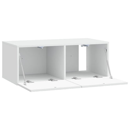 Wall-Mounted TV Cabinet 59.5 x 31 cm White Engineered Wood