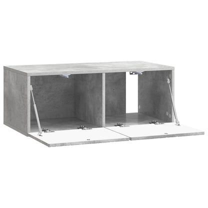 Wall-Mounted TV Cabinet 59.5 x 31 cm Concrete Grey