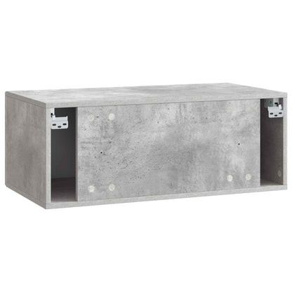 Wall-Mounted TV Cabinet 59.5 x 31 cm Concrete Grey