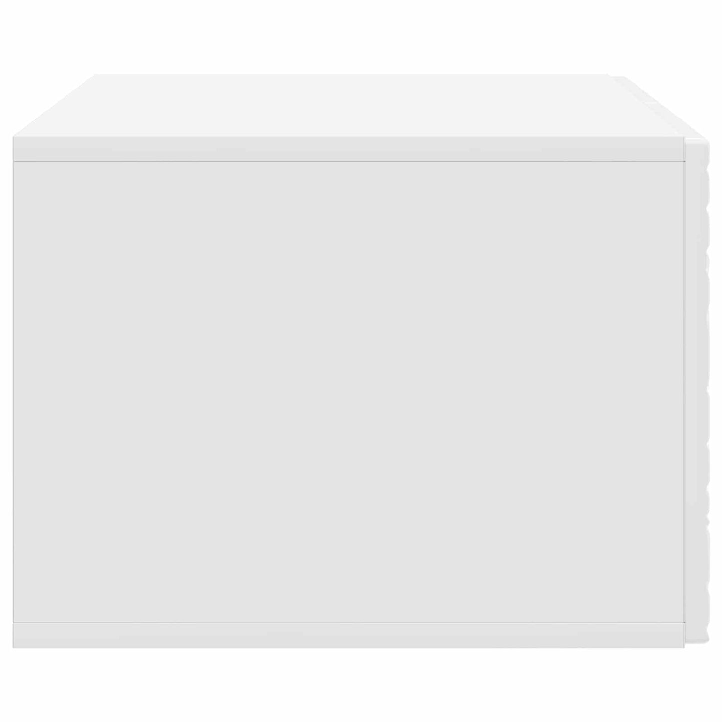 Wall-Mounted TV Cabinet 59.5 x 31 cm High Gloss White