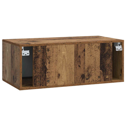 Wall-Mounted TV Cabinet 59.5 x 31 cm Old Wood Engineered Wood