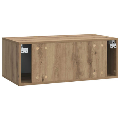 Wall-Mounted TV Cabinet 59.5 x 31 cm Artisan Oak