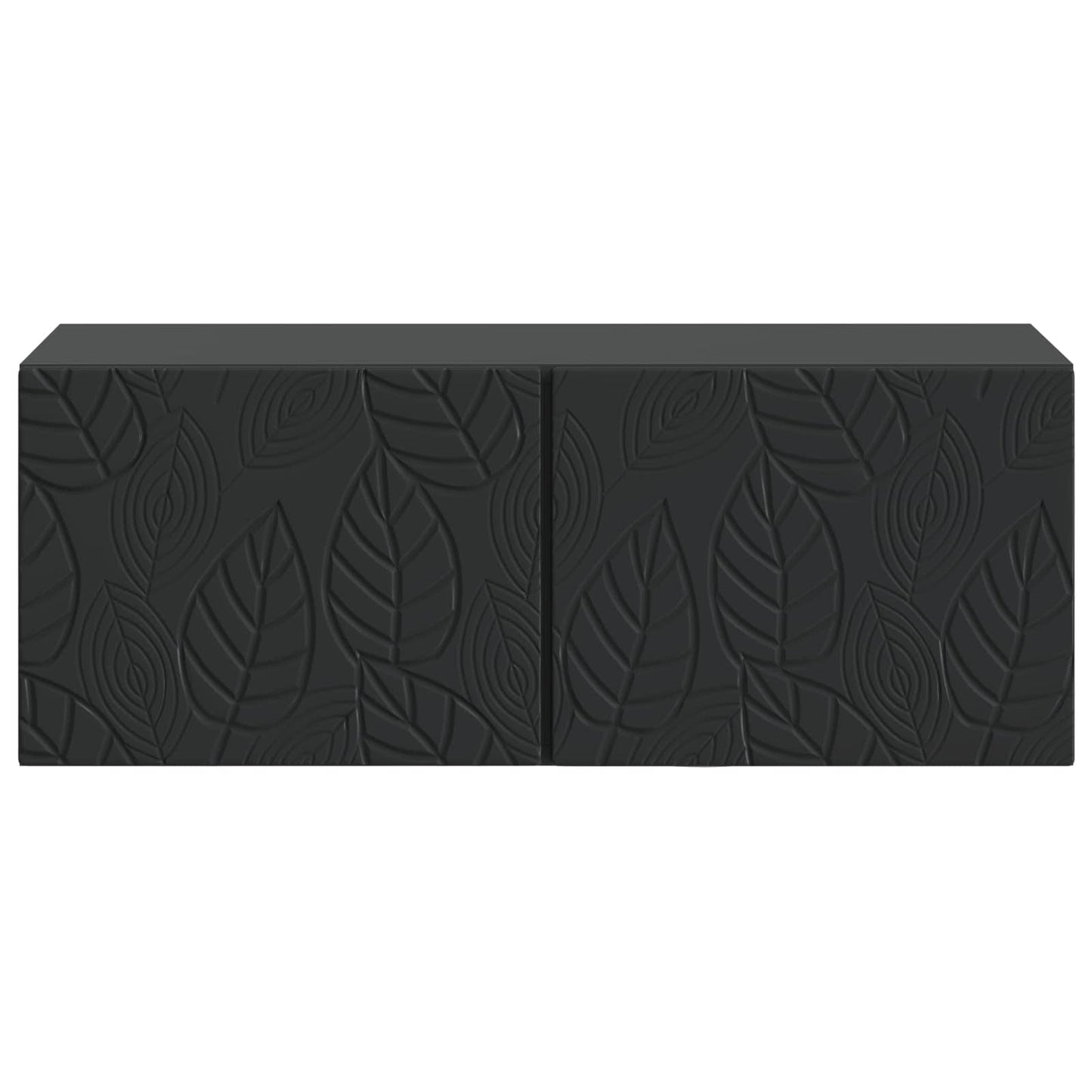 Wall-Mounted TV Cabinet 78.5 x 31 cm Black Engineered Wood