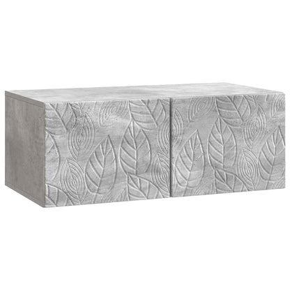 Wall-Mounted TV Cabinet 78.5 x 31 cm Concrete Grey